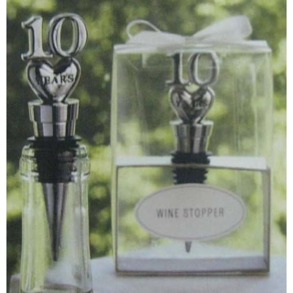 Hallmark Anniversary WEH6217 10 Year Anniversary Wine Stopper by Hallmark